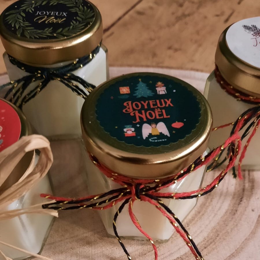 Mini bougie festive