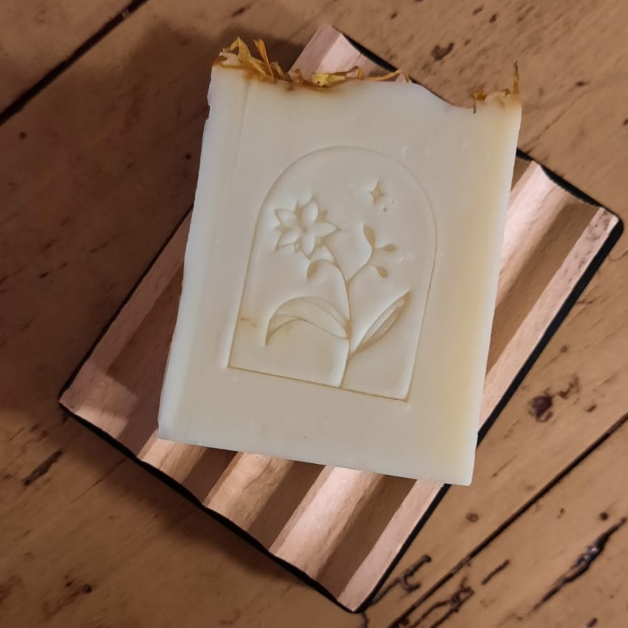 Porte savon artisanal (socle noir)